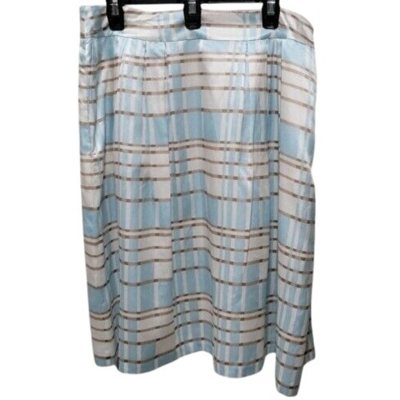 Pendleton‎ Midi Skirt Women 12 Unique Tartan Plaid Full Pleats Silk Light Weight - Picture 1 of 8
